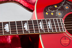 2024 Gibson Custom Shop M2M SJ-200 Original Transparent Cherry w/ OHSC + COA