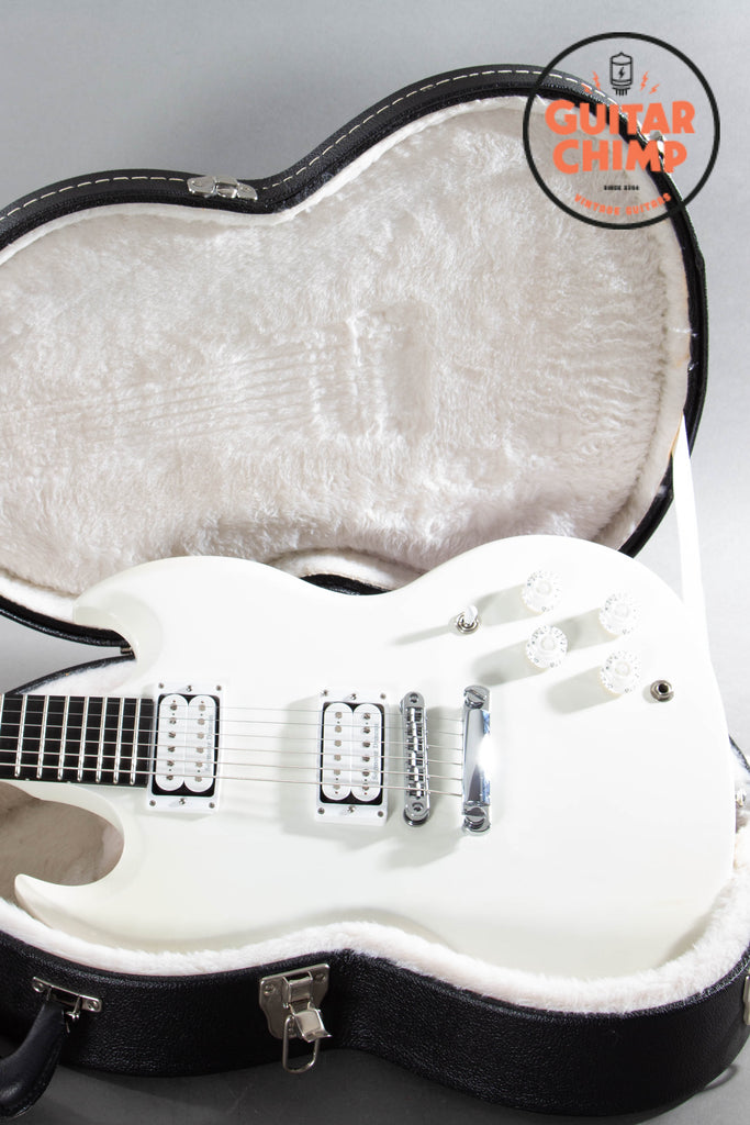 2013 Gibson SG Baritone Alpine White with Seymour Duncan SH-6 Pickups | Original Case