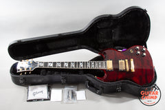 2024 Gibson SG Supreme Wine Red AAA Figured Maple Top Ebony Coil Split w/ OHSC