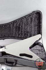 2022 Gibson Dave Mustaine Flying V EXP Silver Metallic Seymour Duncan Thrash Factors w/ OHSC + Paperwork