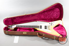 1997 Gibson Flying V ’67 Reissue Classic White Aged Ebony 496R 500T w/ OHSC