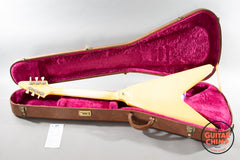 1997 Gibson Flying V ’67 Reissue Classic White Aged Ebony 496R 500T w/ OHSC