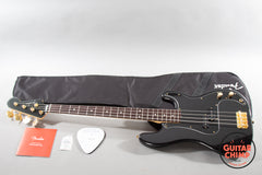 2025 Fender Japan MIJ Traditional ’60s Precision P Bass Black Pearl Matching Headstock Gold Hardware