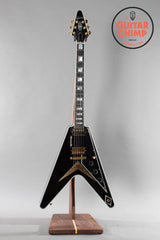 2022 Gibson Custom Shop Flying V Custom Ebony Black Beauty