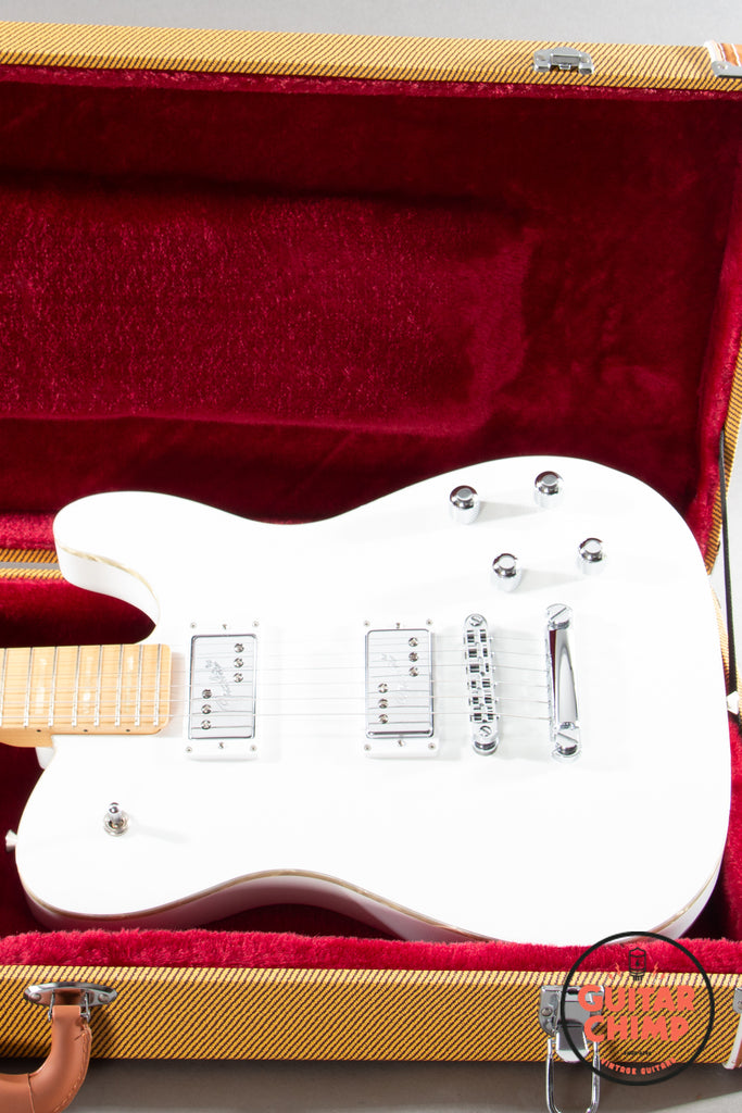 2022 Fender Japan MIJ HARUNA Telecaster Boost Arctic White Dual Shawbuckers w/ Tweed HSC