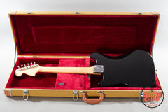 2010 Fender Japan MIJ MG69/MH Mustang Matte Black Matching Headstock Stop Tail w/ Tweed HSC