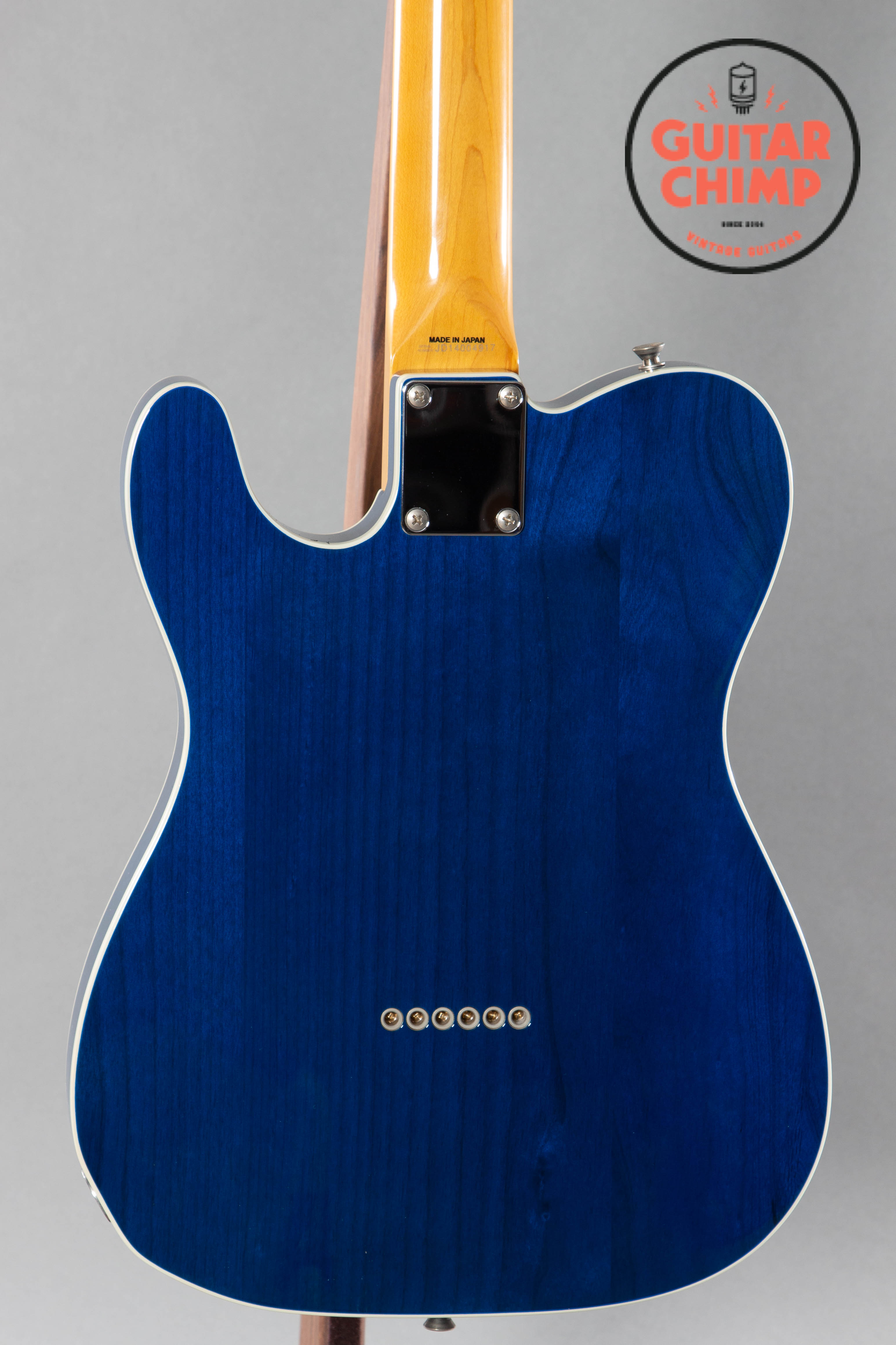 2014 Fender Japan TL62B ’62 Telecaster Custom Trans Blue Guitar Chimp