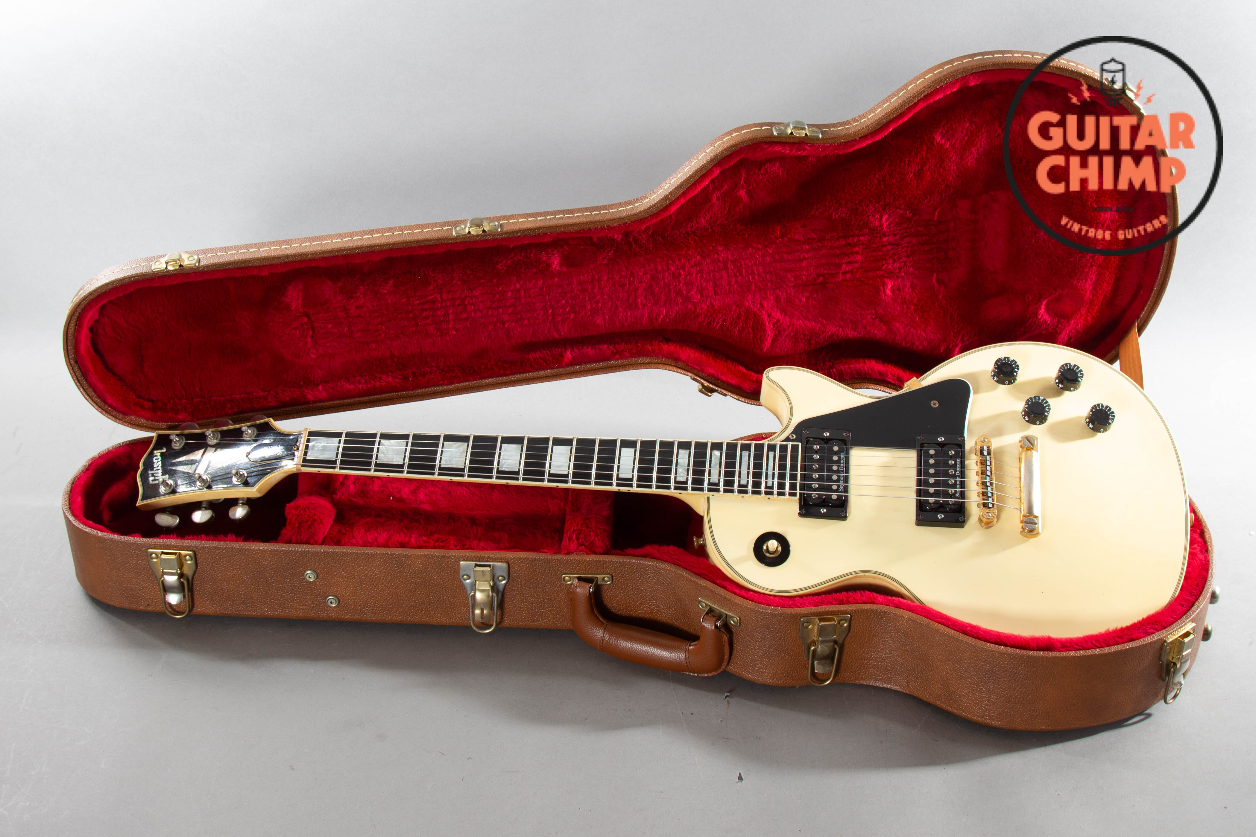 1998 Gibson Les Paul Custom – Alpine White, Ebony Board, w