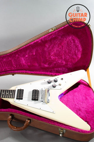 1997 Gibson Flying V '67 Reissue Classic White - OHSC – Ebony Board