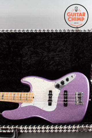 2017 Fender Limited Edition Adam Clayton Jazz Bass Purple Sparkle w/ OHSC – Mint!