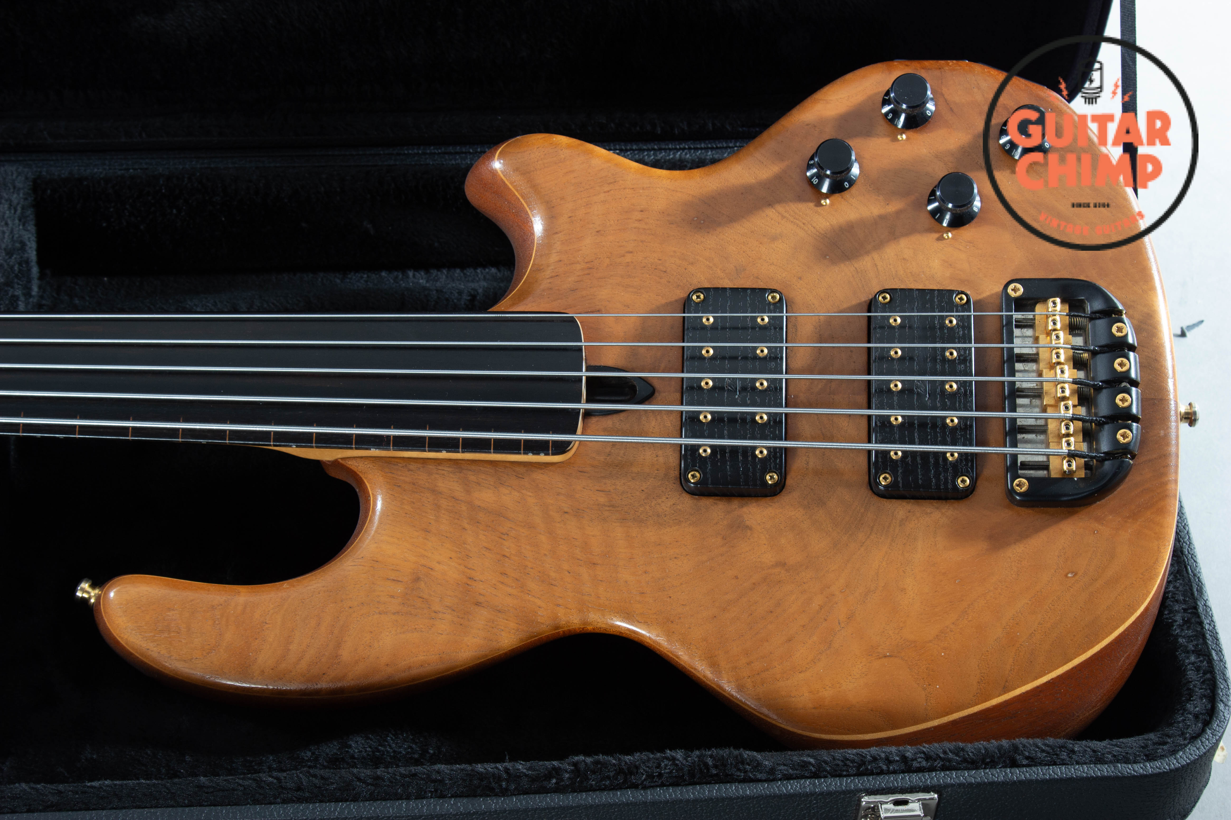 1992 Wal Mk2 5-String Fretless Bass – Walnut Facings, Ebony Board ...