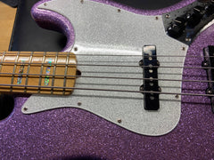 2017 Fender Limited Edition Adam Clayton Jazz Bass Purple Sparkle