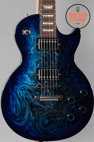 2011 Gibson Les Paul Studio Flood Blue Swirl