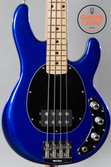 2019 Ernie Ball Music Man Stingray Short Scale Bass Black Ultramarine Blue