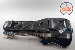 2004 Fender CIJ Aerodyne AJB-80M/DJ Jazz Bass – Gun Metal Blue, Rare 32" Scale