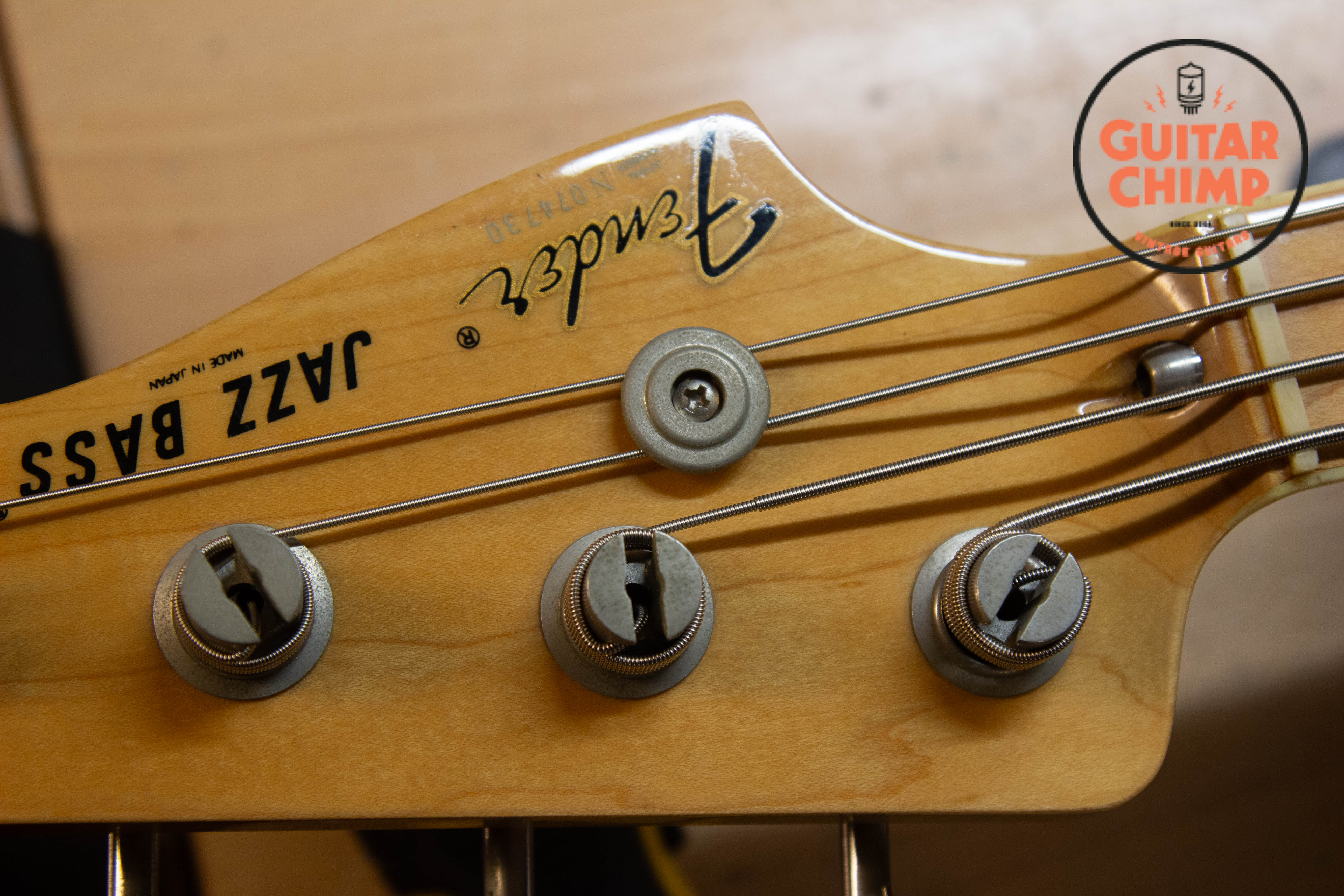 1993 Fender Japan JB75-90 ’75 Reissue Jazz Bass Natural