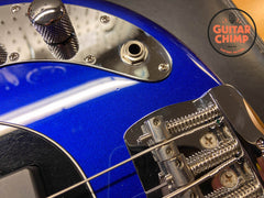 2019 Ernie Ball Music Man Stingray Short Scale Bass Black Ultramarine Blue