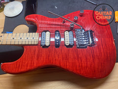 2020 Fender Michiya Haruhata Stratocaster Trans Pink w/ Gig Bag – DiMarzio HSH, Made in Japan