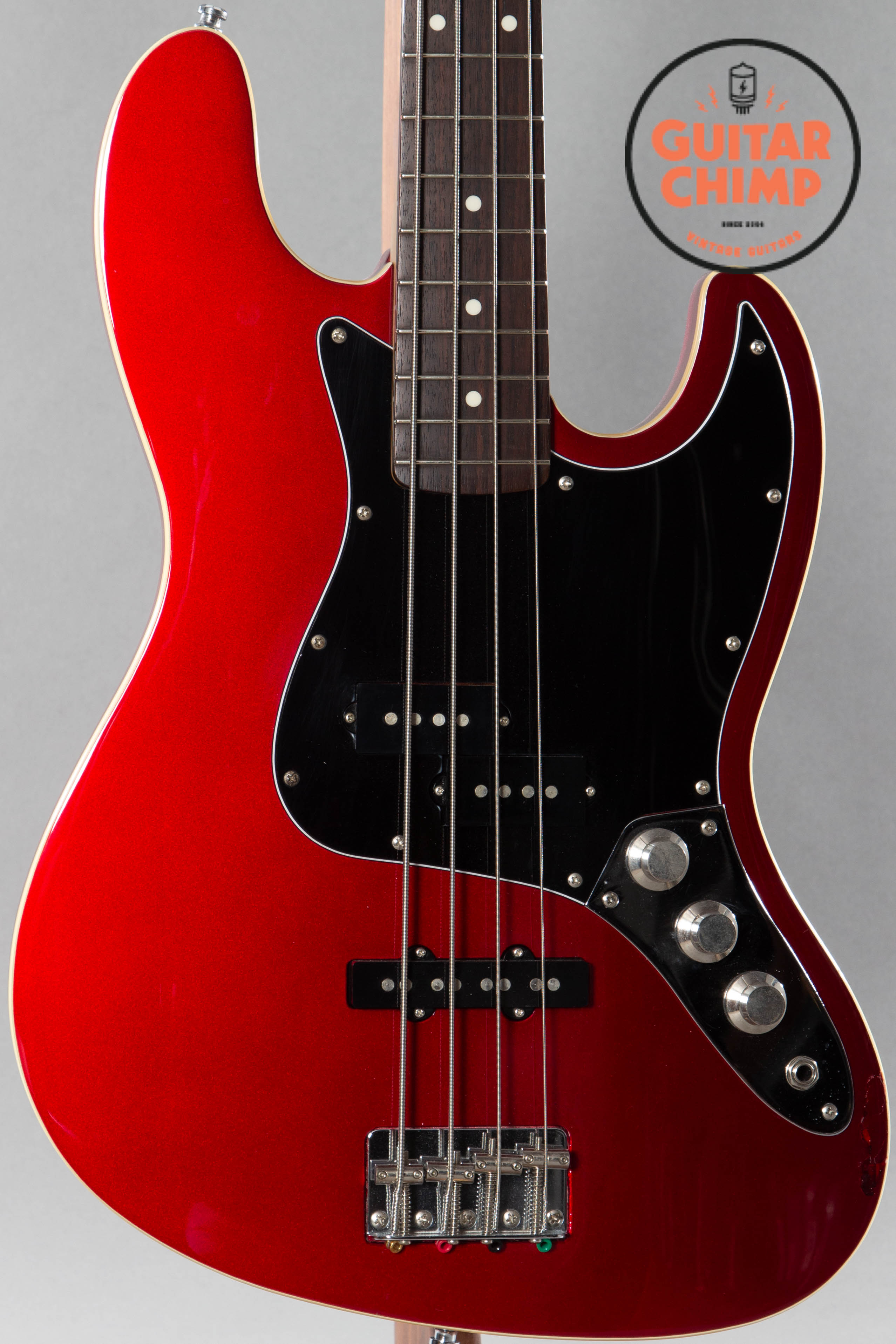 2007 Fender Japan AJB Aerodyne Jazz Bass Candy Apple Red