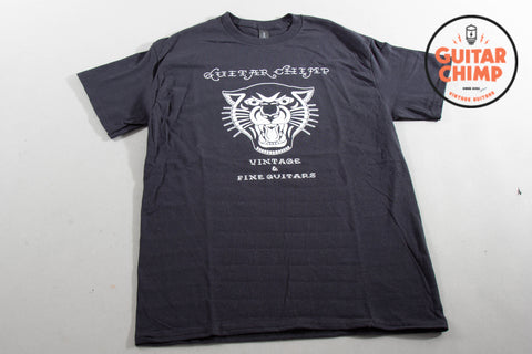 Guitar Chimp T-shirt Cat Logo Black