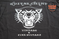 Guitar Chimp T-shirt Cat Logo Black