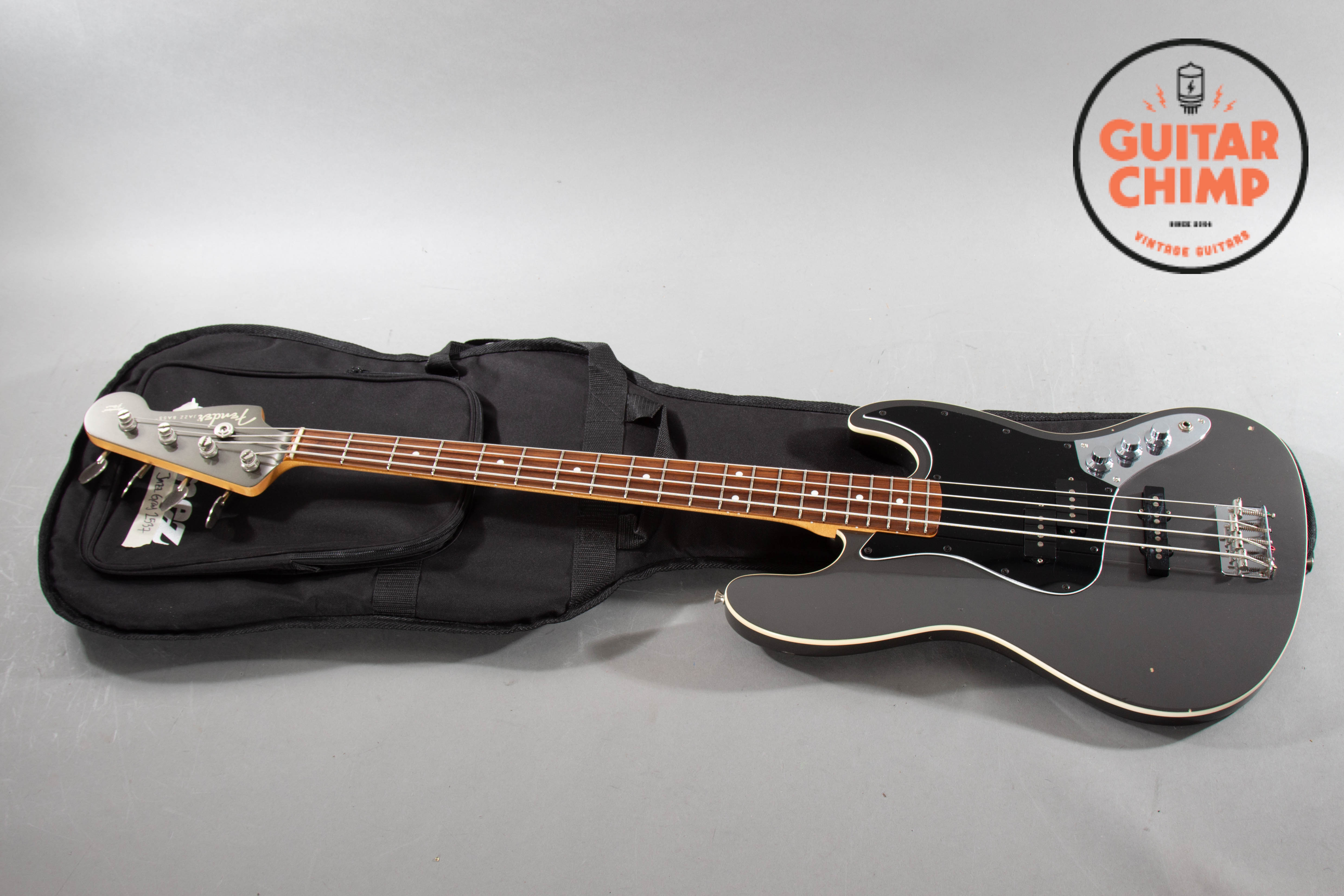 2004 Fender Aerodyne Jazz Bass AJB-58 Dolphin Gray | Guitar Chimp