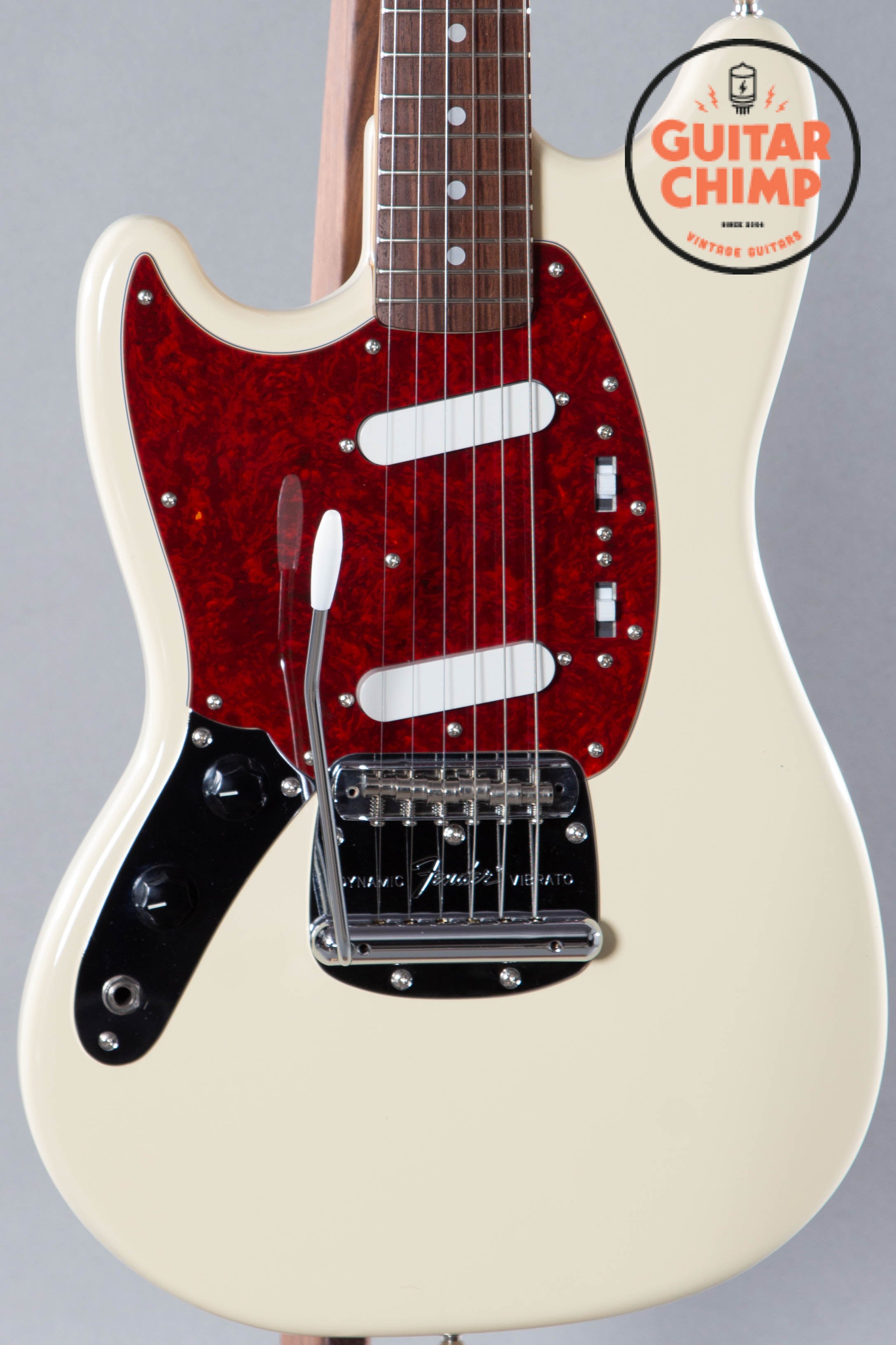 2007 Fender Japan Left-Handed Mustang MG69 Vintage White