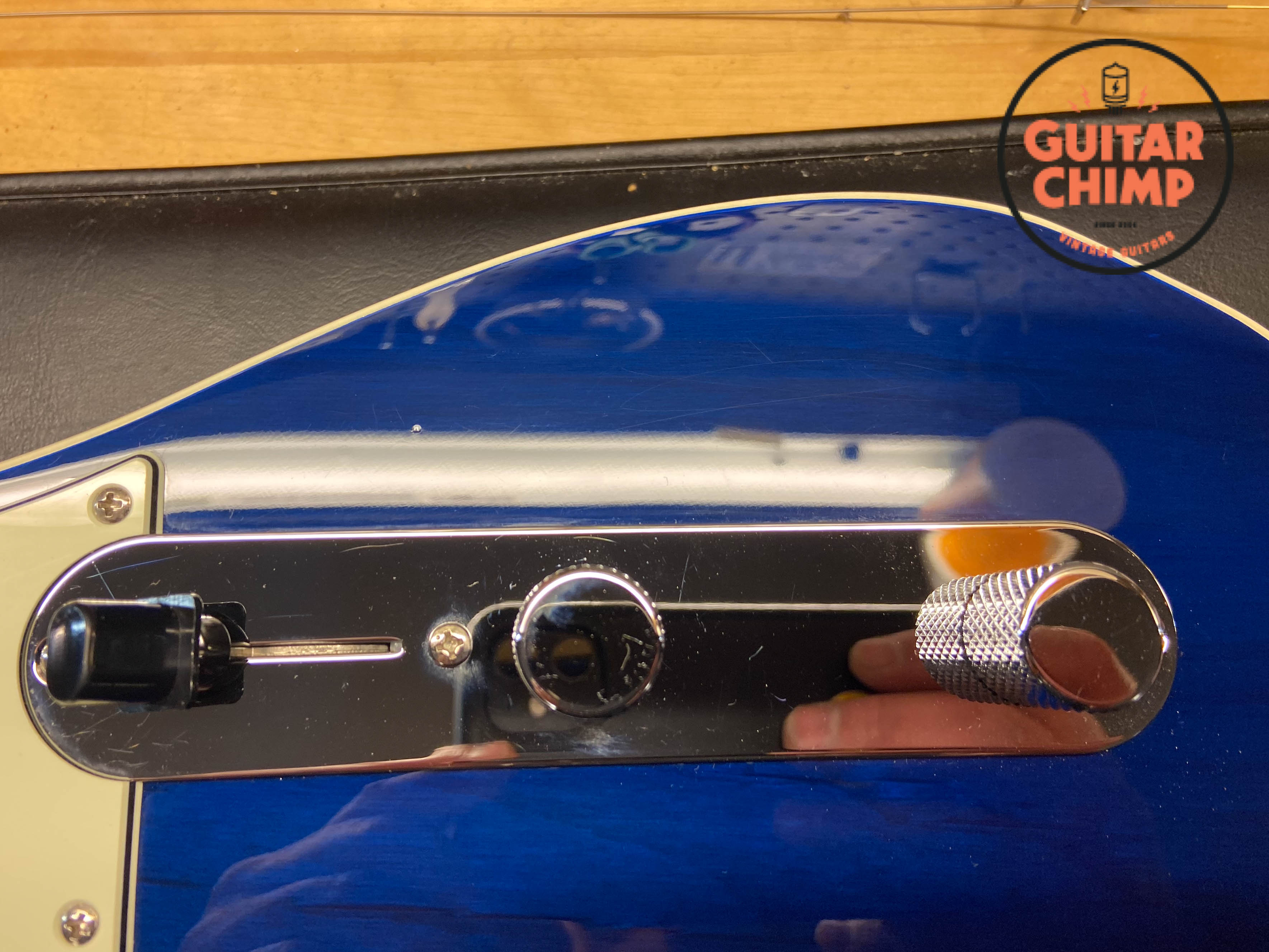 2016 Fender Japan Classic 60s Telecaster Custom Trans Blue Guitar Chimp