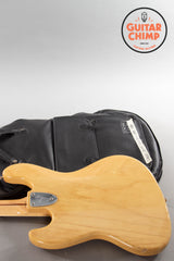 1997 Fender Japan JB75-90US ’75 Reissue Jazz Bass Natural CIJ w/ USA Pickups | Bound Maple Neck | Gig Bag