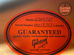 2009 Gibson Memphis ES-335 Dot Satin Ebony