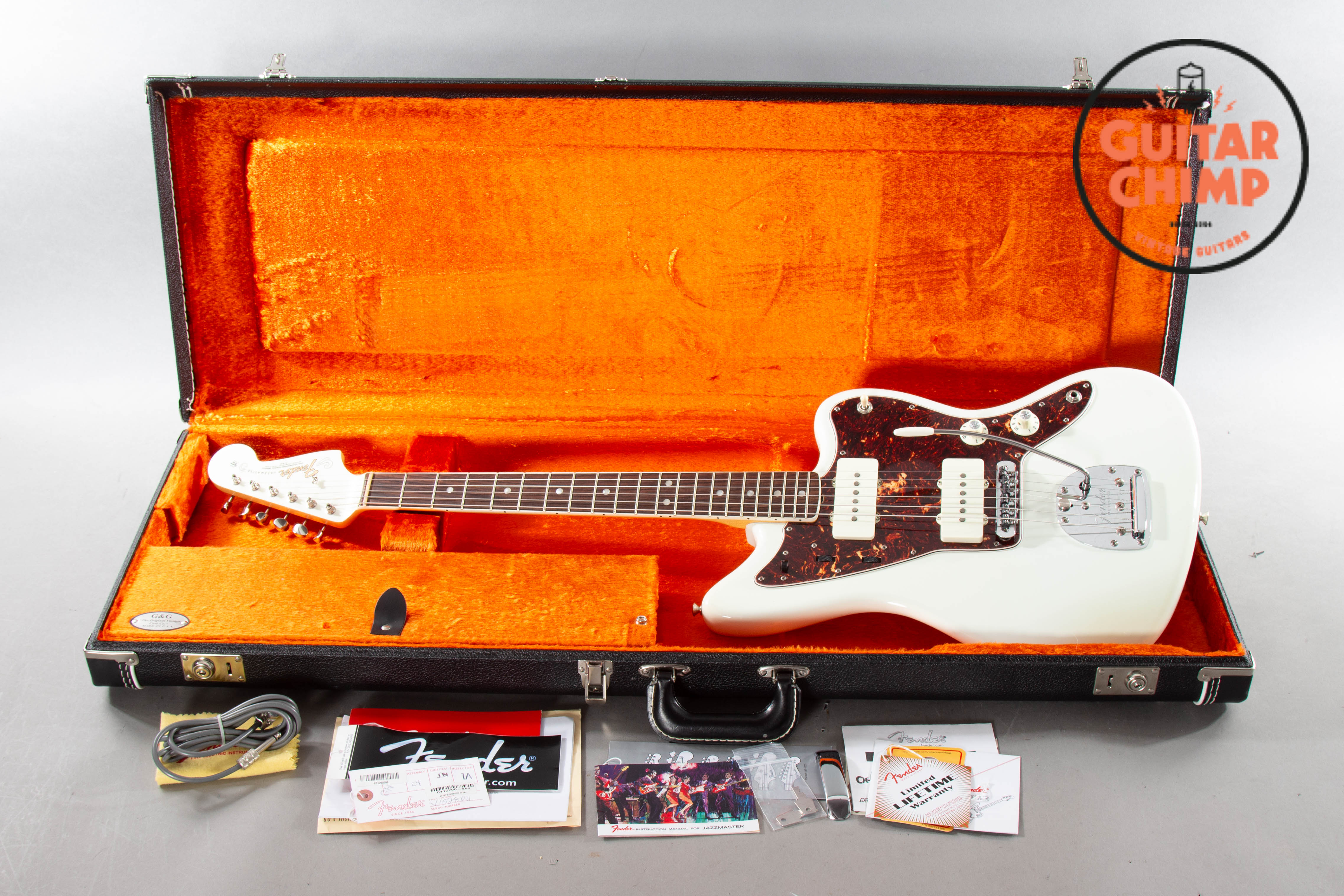 2015 Fender American Vintage '65 AVRI Jazzmaster Olympic White w