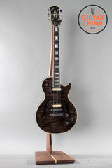 1997 Gibson Custom Shop Les Paul Custom Florentine Trans Black Flame Top