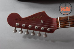 1999 Fender Japan JM66-RC Jazzmaster ’62 Reissue Burgundy Mist Metallic Matching Headstock | CIJ Limited Run | Rare Color