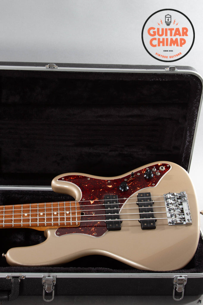 1998 Fender Roscoe Beck V 5-String – Shoreline Gold