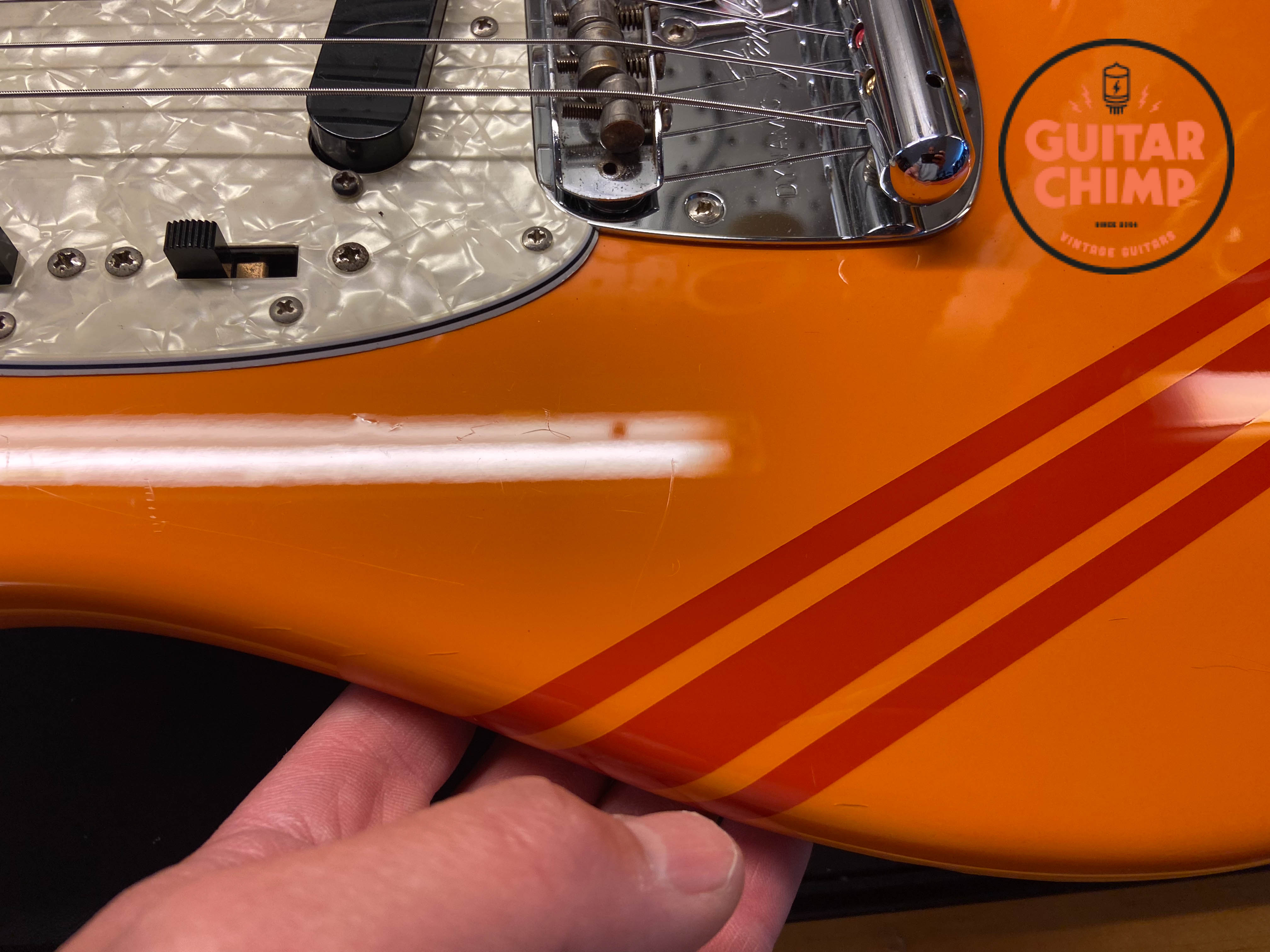2007 Fender Japan MG73-CO Competition Mustang – Capri Orange