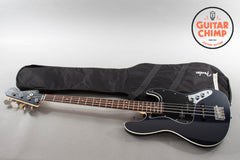 2019 Fender Japan Aerodyne II Jazz Bass Gun Metal Blue w/ Matching Headstock MIJ