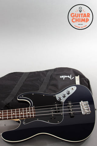 2019 Fender Japan Aerodyne II Jazz Bass Gun Metal Blue w/ Matching Headstock MIJ
