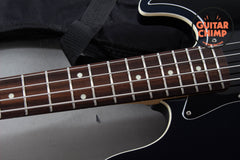 2019 Fender Japan Aerodyne II Jazz Bass Gun Metal Blue w/ Matching Headstock MIJ