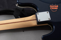 2019 Fender Japan Aerodyne II Jazz Bass Gun Metal Blue w/ Matching Headstock MIJ