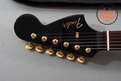 2025 Fender Japan Traditional II ’60s Mustang Black Pearl MIJ w/ Matching Headstock & Gold Hardware