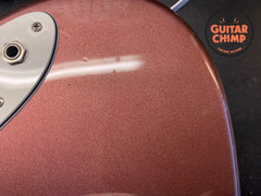 1999 Fender Japan JM66-RC Jazzmaster ’62 Reissue Burgundy Mist Metallic Matching Headstock | CIJ Limited Run | Rare Color