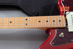 2024 Fender MIJ Hybrid II Jazzmaster Maple Flame Sunset Orange w/ Gig Bag | Made in Japan