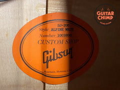 2018 Gibson Custom Shop SJ-200 Custom Alpine White | LR Baggs Anthem | Original Case | Rare