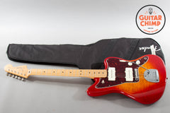 2024 Fender MIJ Hybrid II Jazzmaster Maple Flame Sunset Orange w/ Gig Bag | Made in Japan