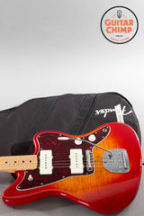2024 Fender MIJ Hybrid II Jazzmaster Maple Flame Sunset Orange w/ Gig Bag | Made in Japan