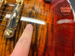 2022 Gibson Custom Shop Les Paul Custom Axcess Bengal Burst – 70th Anniversary | Ebony Board | Lightweight 7lbs 14oz