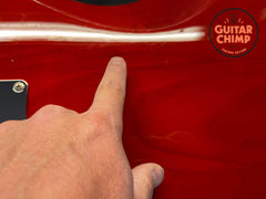 2024 Fender MIJ Hybrid II Jazzmaster Maple Flame Sunset Orange w/ Gig Bag | Made in Japan