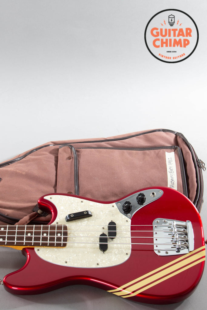 2010 Fender MIJ Competition Mustang Bass MB-SD/CO – Old Candy Apple Red (Japan)