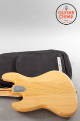 2014 Fender MIJ Japan JB75 ’75 Reissue Jazz Bass Natural – Bound Maple Neck, Block Inlays