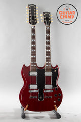 1992 Gibson EDS-1275 Sg Double Neck Electric Guitar Cherry